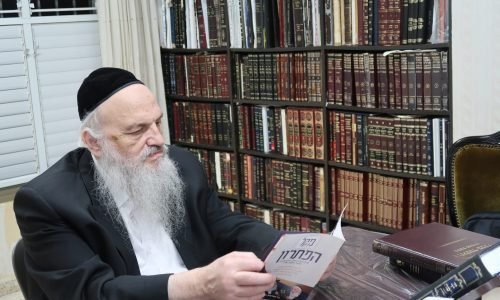 מרן ראש הישיבה הגר"ח פיינשטיין שליט"א עובר על פרטי התוכנית