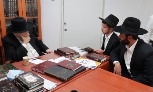 ראשי הארגון בהתייעצות אצל רבינו הגדול שליט"א