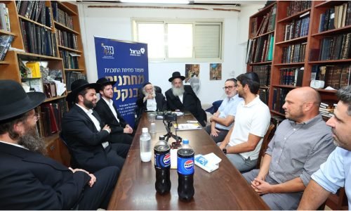 השקת תוכנית 'מחתנים בנקל' במעמד הדיינים שליט"א
בהשתתפות הנהלת 'הראל' וראשי ארגון 'בנקל'